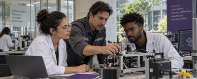 Cooperação tecnológica entre empresa, universidade e ICT para pesquisa aplicada e desenvolvimento de soluções inovadoras.